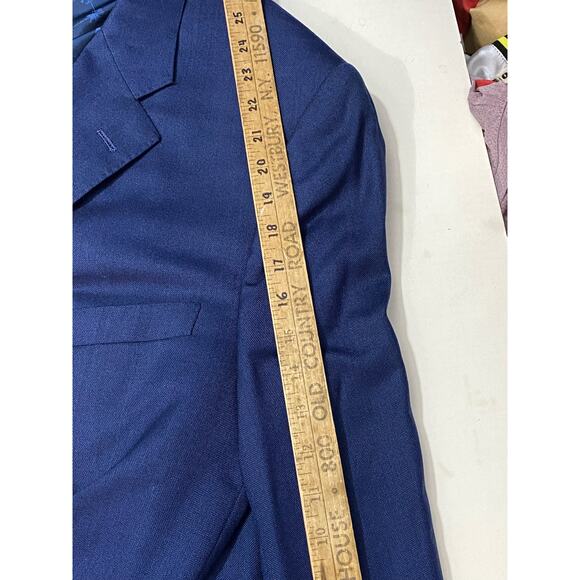 Vintage Brooks Brothers Blazer Mens Xl Blue 100% Coat Jacket Made In USA - Picture 7 of 14